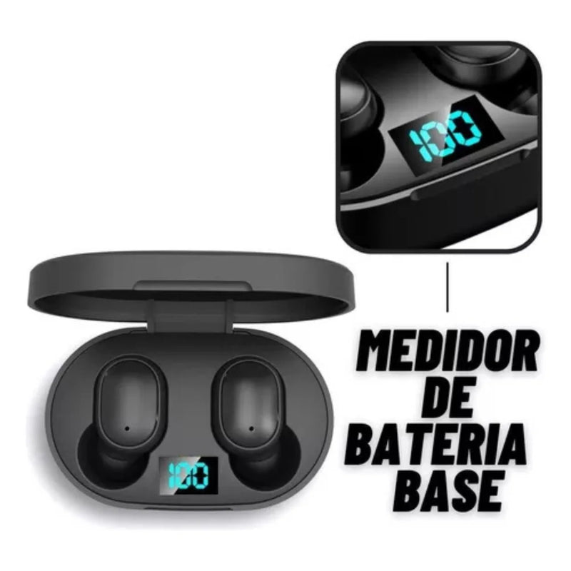 Fone de Ouvido Bluetooth Dual Led 5.0 Airdots Air Sem Fio-Preto