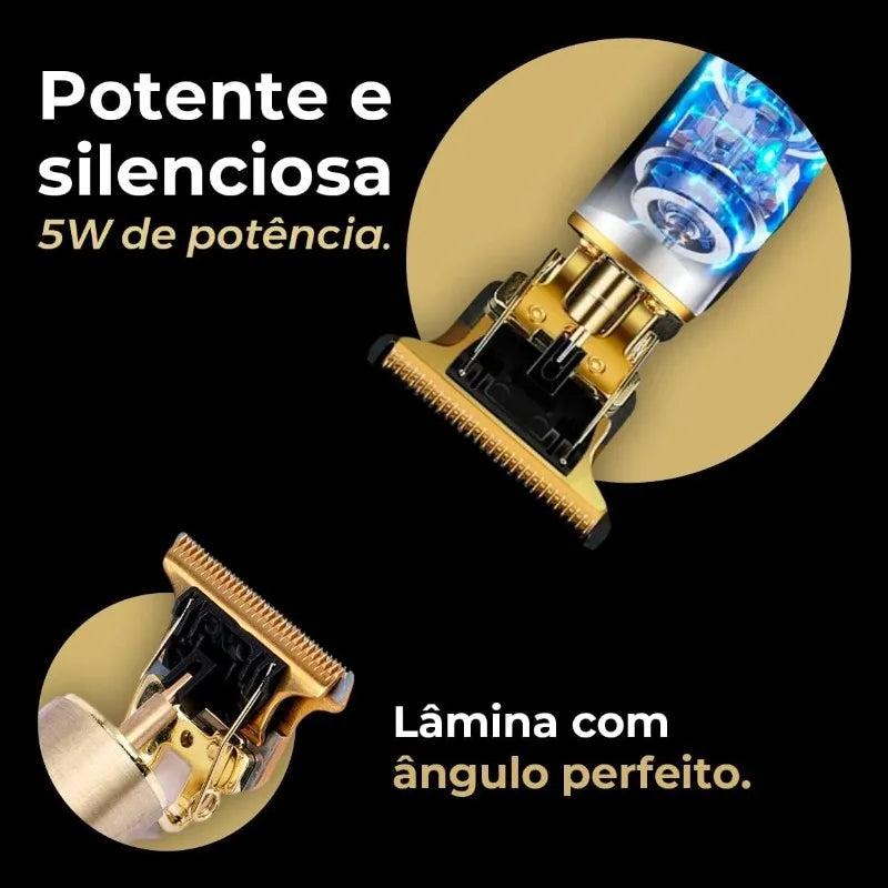 Máquina de corte de cabelo masculina com design elegante