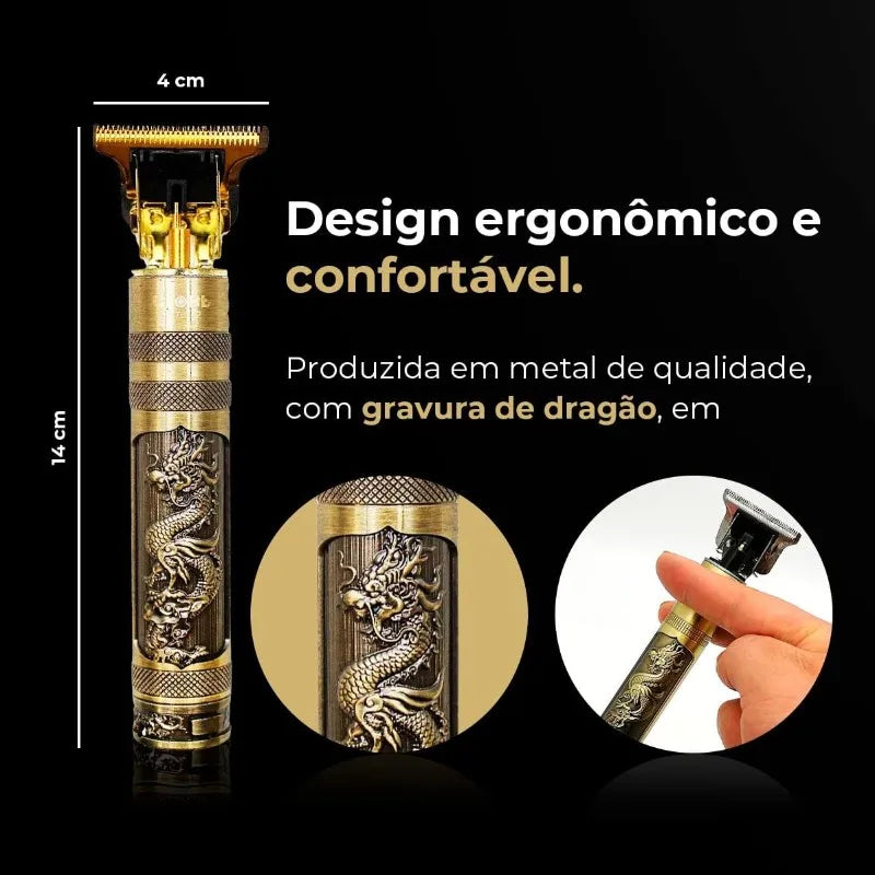 Máquina de corte de cabelo masculina com design elegante